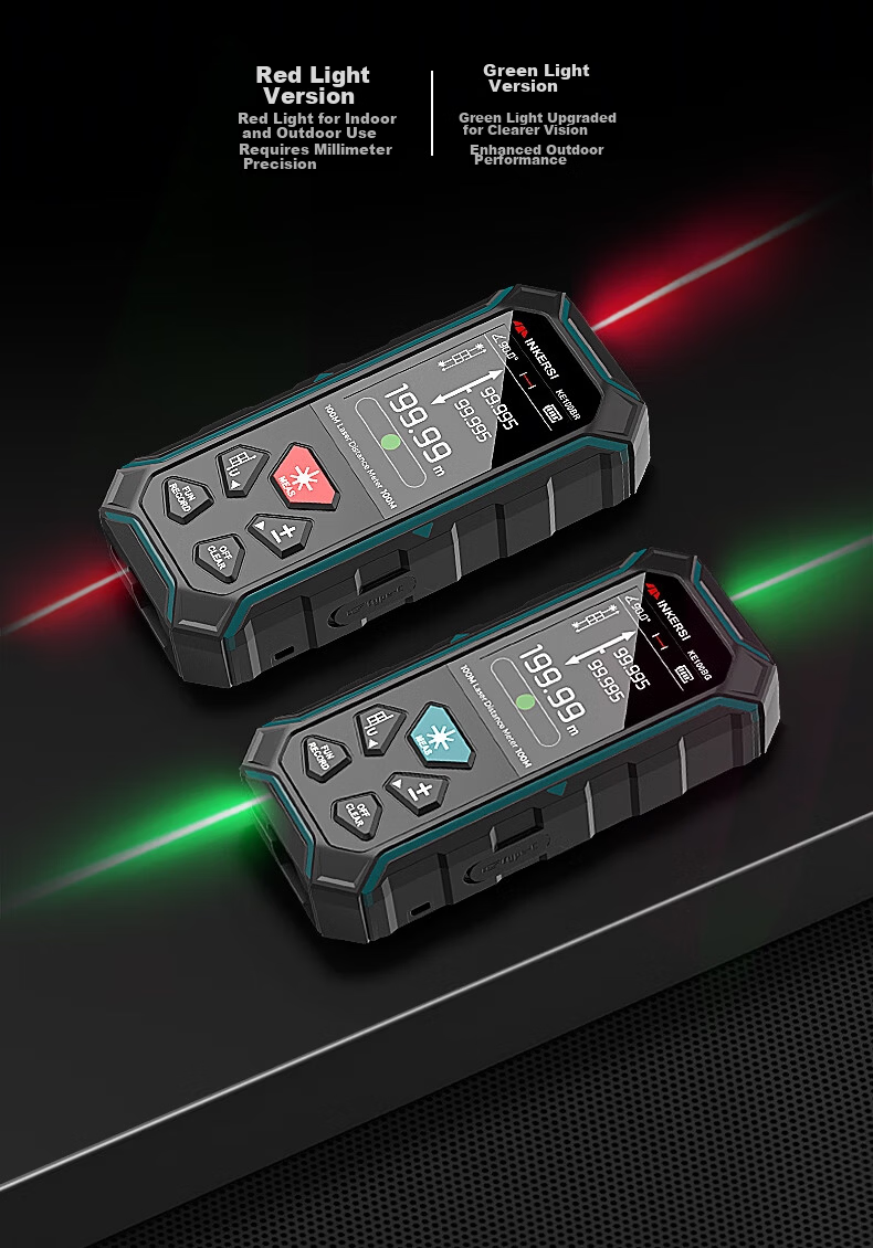 SNDWAY Yingsikes Two-Way Laser Distance Meter High-Precision Electronic Ruler with Magnetic Green Light KE60BG 5