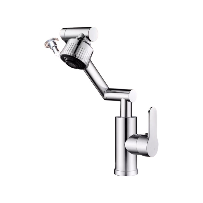 Baihan Faucet Basin Washbasin Faucet Bathroom Hot and Cold Two-in-One Mechanical Arm Basin Faucet