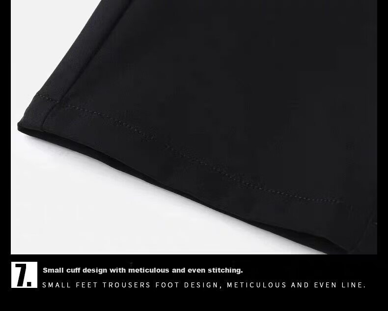 PLAYBOY Premium Men's Casual Pants Spring and Autumn Stretch Breathable Slim Fit Tapered Long Pants Summer Thin Korean Style Business Trousers 23