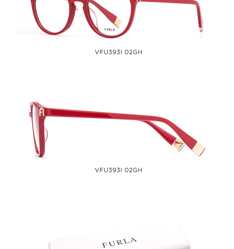 FURLA Women's Full-Frame VFU254 Fashionable Commuter Myopia Optical Glasses Frame 530891 Optical Glasses 15