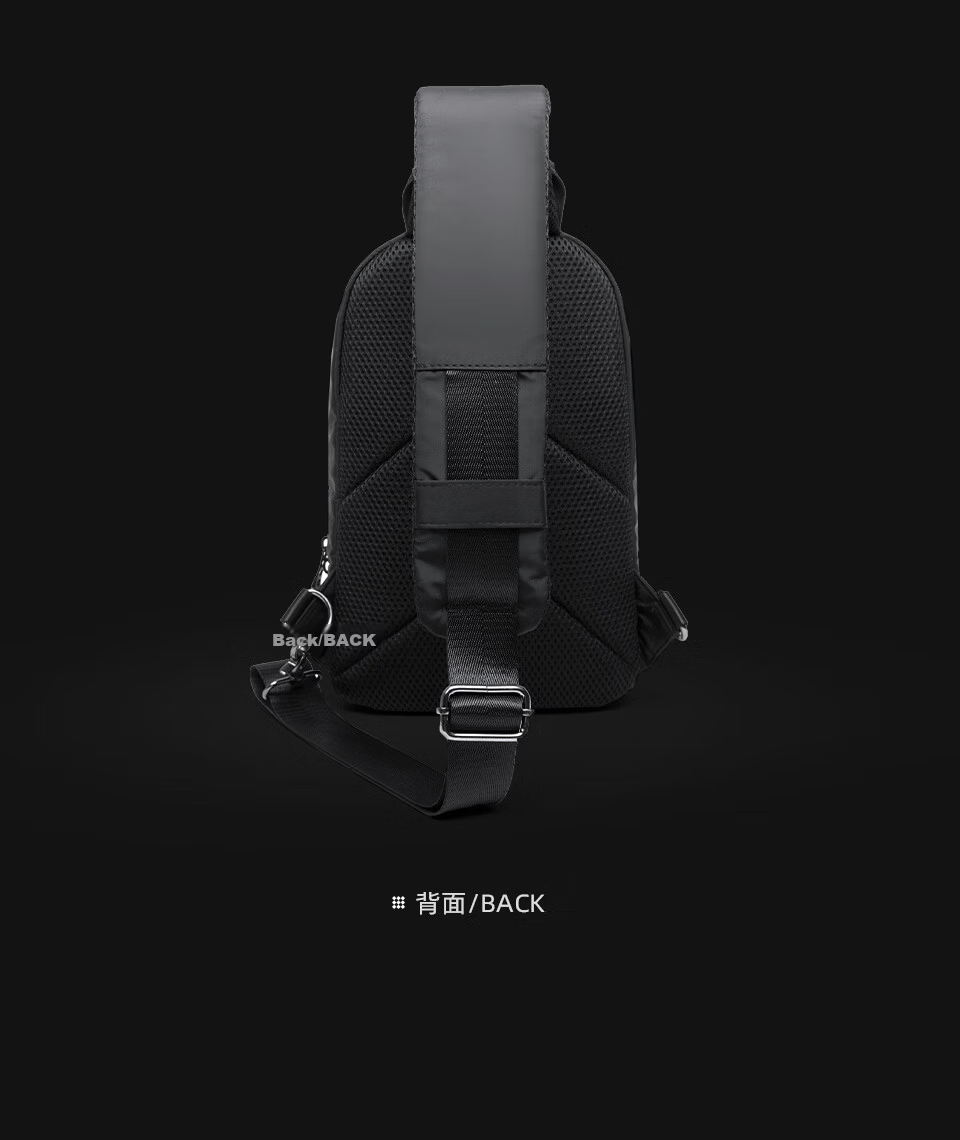 Fanzhe Men's Crossbody Bag 2026 New Fashion Single Shoulder Large Capacity Chest Bag Popular Men's Cycling Backpack Messenger Bag 25