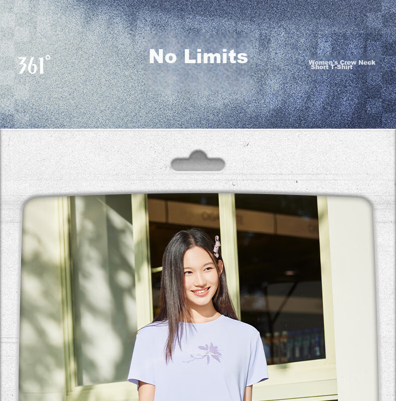 361° Women's Short Sleeve Spring Summer New Sports T-Shirt Quick-Dry Loose Casual Running Top 662624113-3 1