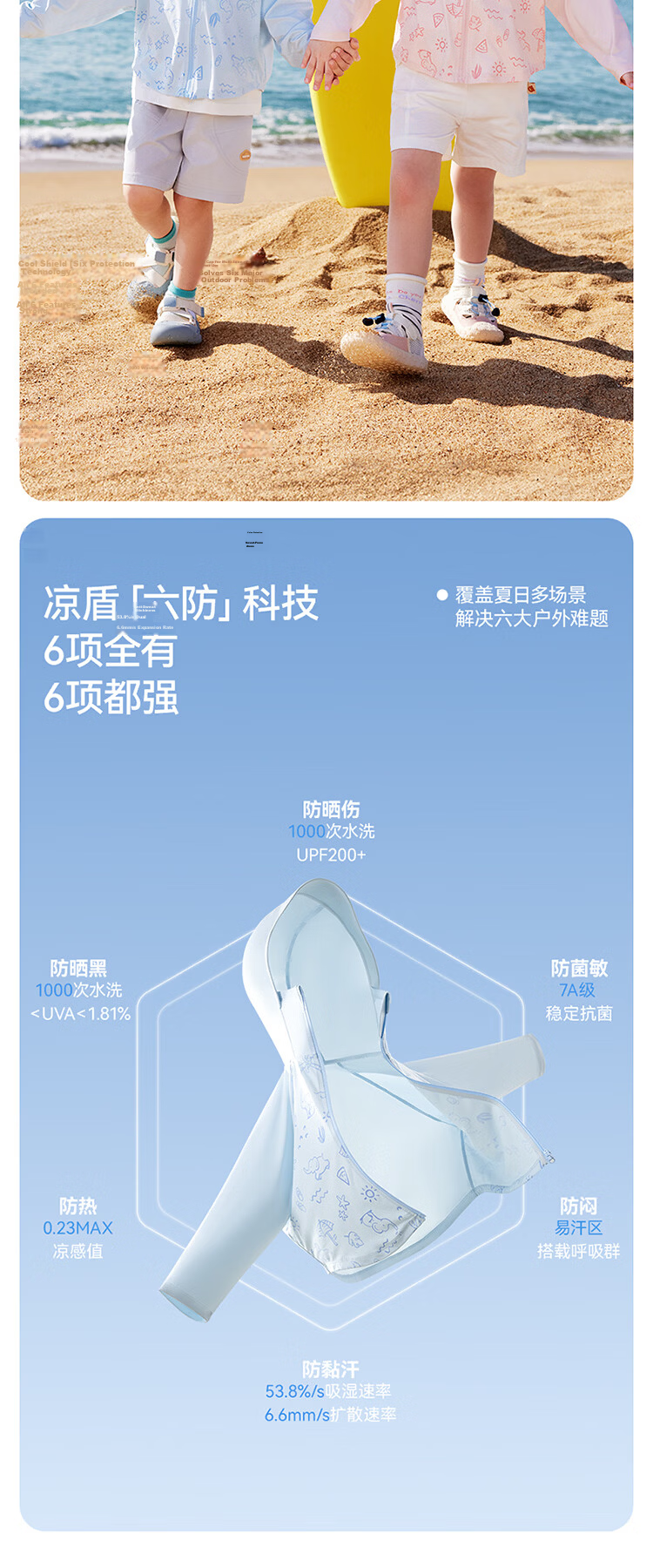 Beitais Kids Sun Protection Jacket Boys and Girls Summer Ice Silk Cooling Breathable Thin Sunblock Coat Cape 3