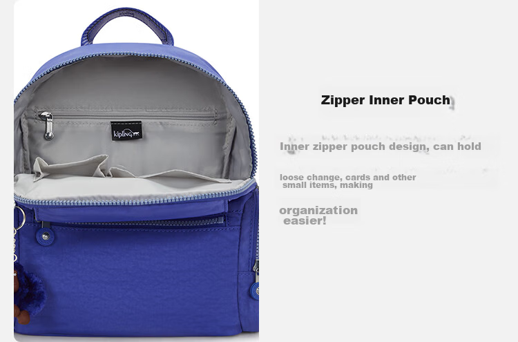 Kaipu Lin Lightweight Large Capacity Student Backpack Fashion Multi-Compartment Shoulder Bag MATTA Navy Blue WB Birthday Gift 11
