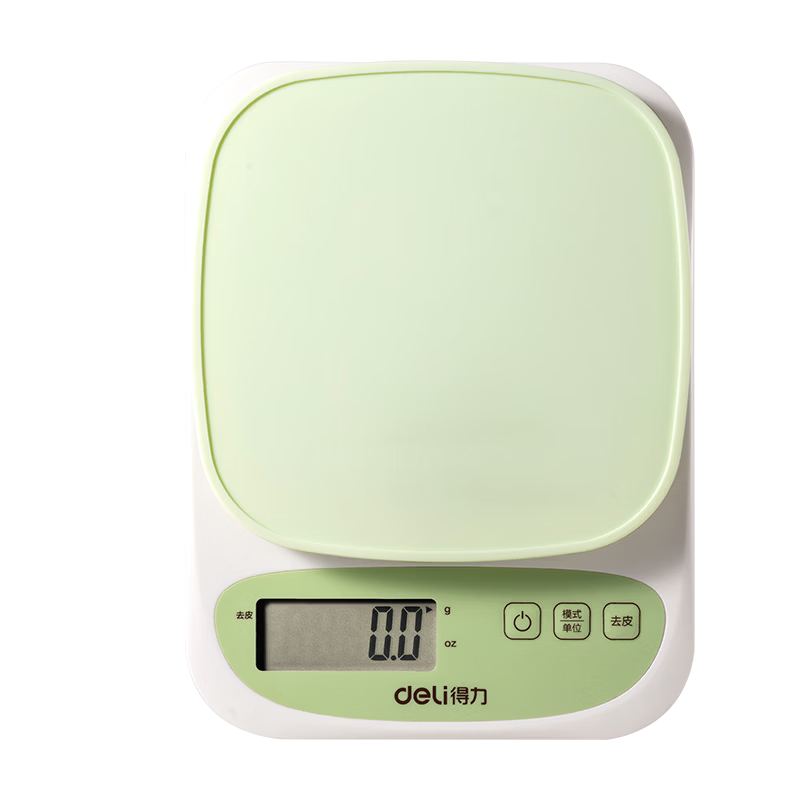 Deli Kitchen Electronic Scale Baking Household High-Precision Cake Flour Mini 3kg Food Gram Weighing Tool Brown