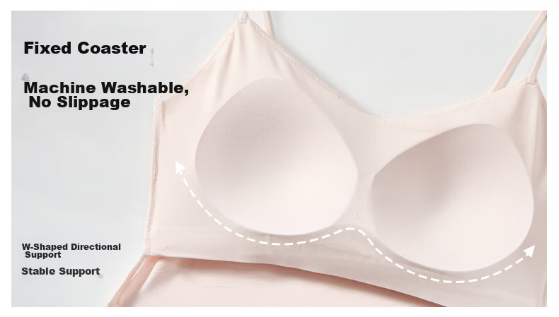 GUJIN Women's Padded Built-in Bra Camisole Tank Top, Backless, Bra-Free, White Tube Top 9
