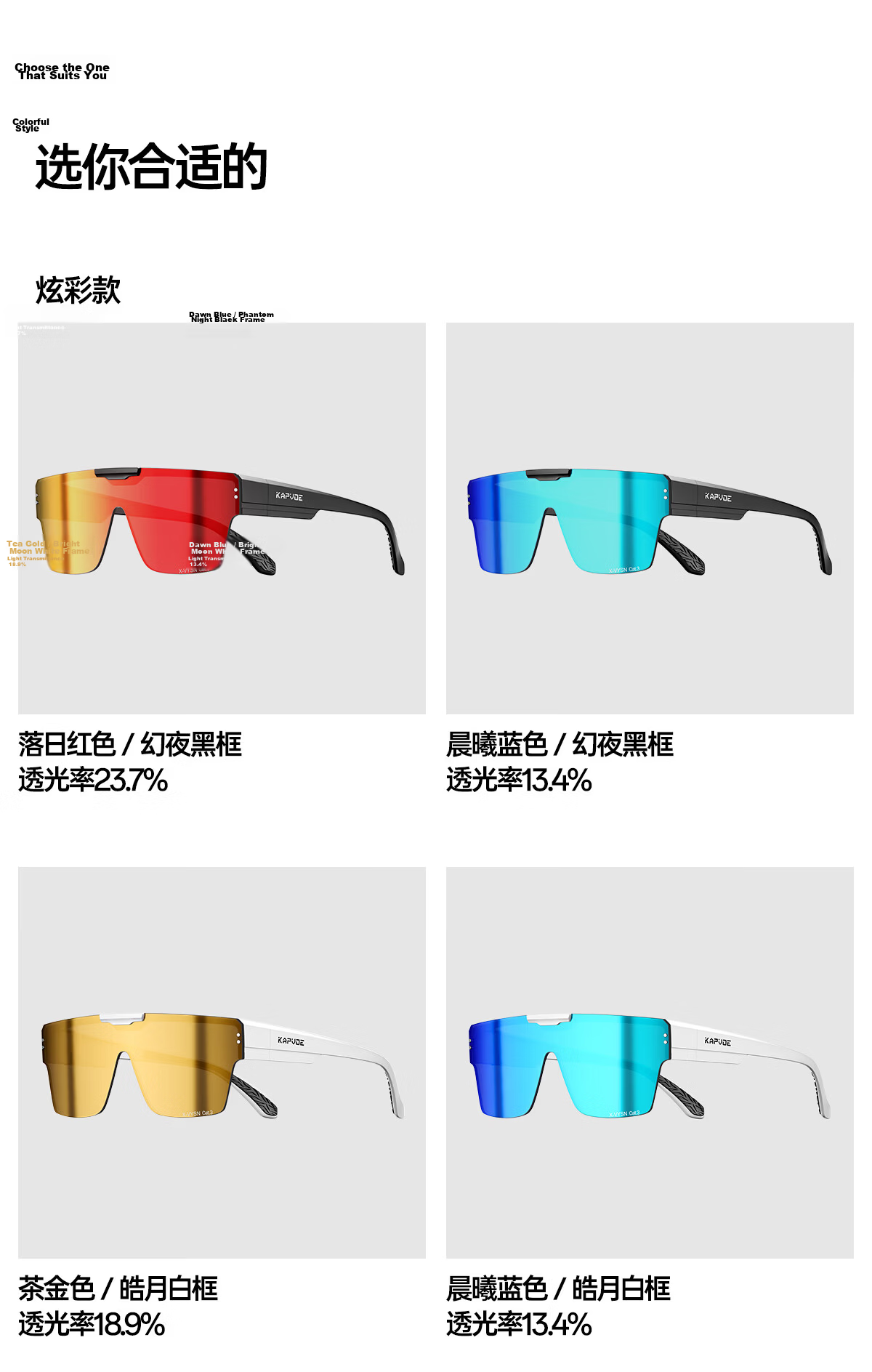 KAPVOE Wing Magnetic Flip Cycling Glasses with Prescription Insert UV Protection Windproof Dustproof Large Frame Photochromic Goggles 21
