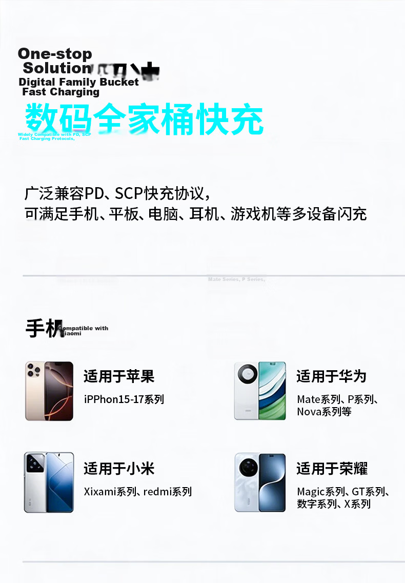 Hisense Type-C Data Cable 100W Super Fast Charging 6A Compatible with Apple iPhone Huawei Honor Xiaomi Android Phones Tablets Car Charger Moonlight White 1.2m 19