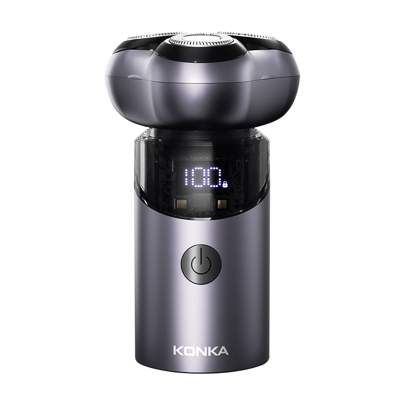KONKA Smart Electric Shaver, Rotary Men's Razor, Wet And Dry Dual-Use Magnetic Blade Head, Birthday Gift for Husband Or Boyfriend, Graduation Present for Father
