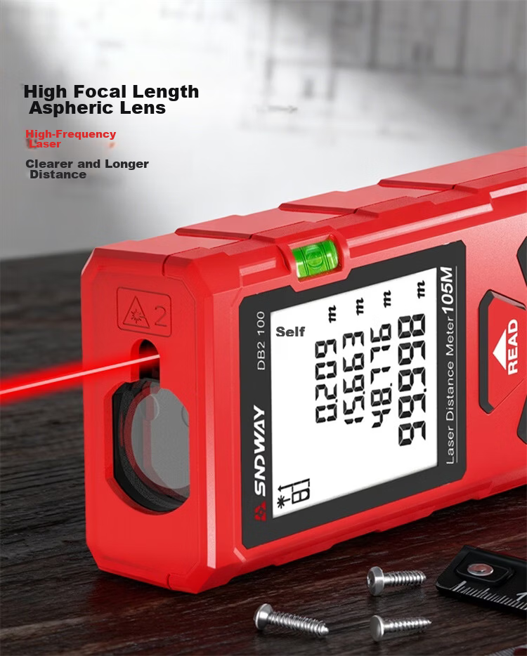 SNDWAY Laser Distance Meter Infrared Electronic Ruler High Precision Distance Measuring Device Indoor Room Measurement DB2 70m 4