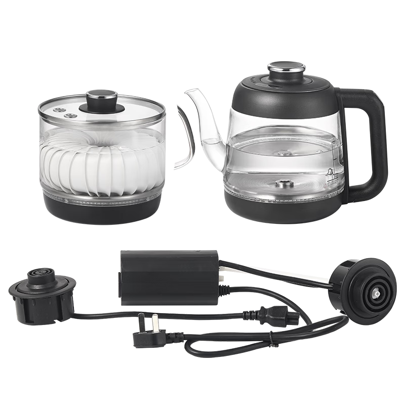 Biooner Fully Automatic Water Supply Electric Kettle Tea Table Boiling Kettle Dual-Hole Rock Slab Embedded Tea Table Special Tea Set Electric Tea Stove SS-28 Cleaning Model