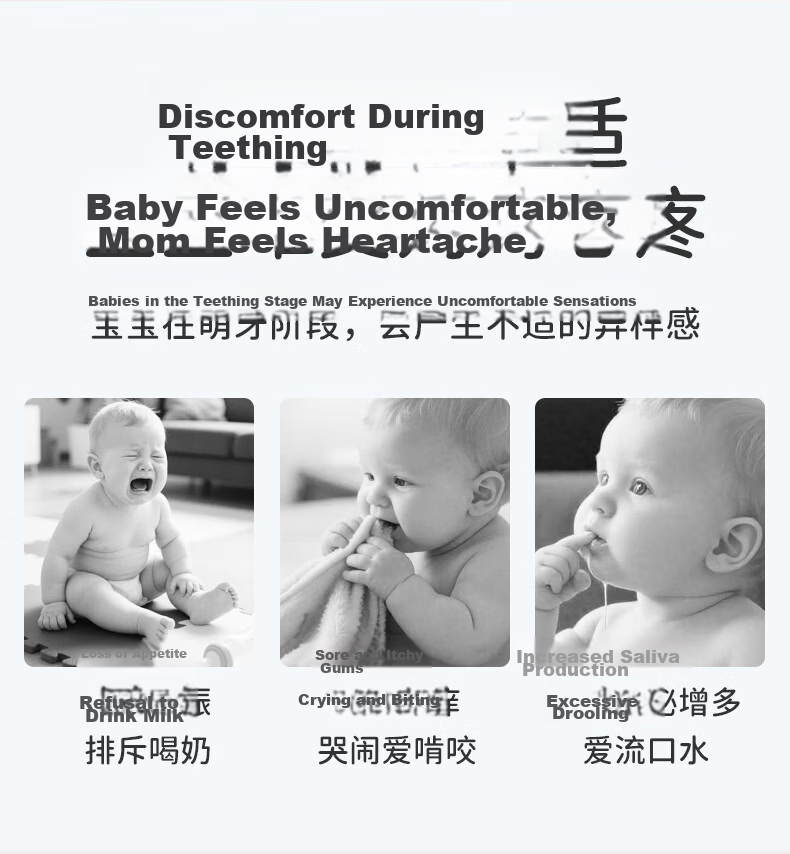 Ipoosi Baby Teether Mushroom Chew Toy for 0-3-6+ Months Teething Relief Anti-Hand Biting Tool 2