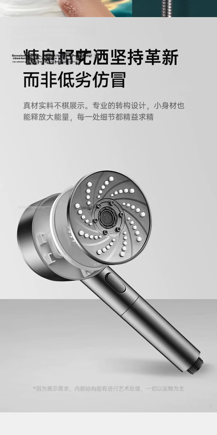 ILeddog Seiko Filtered Pressurized Shower Head Bathroom Home Shower DS-262 4