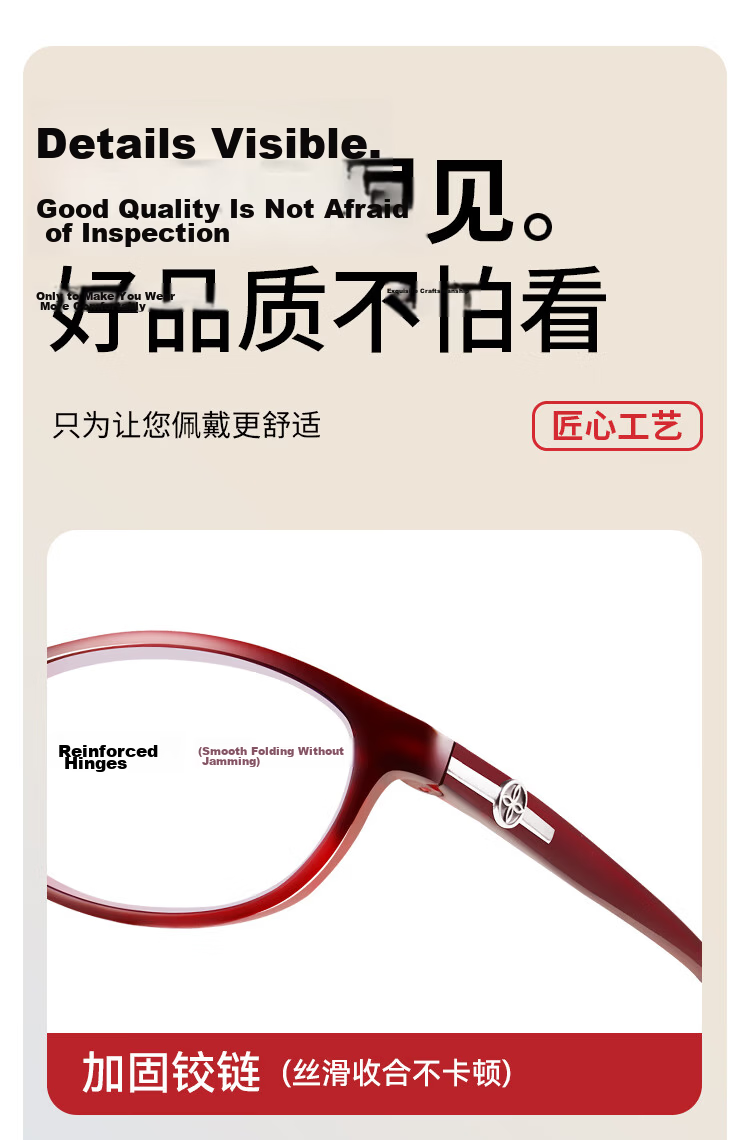 Mr. PuTian Reading Glasses for Men And Women, Anti-Blue Light, Genuine High-Definition Fashionable Youthful Presbyopic Glasses 150 Degrees (50-54 Years Old) 12
