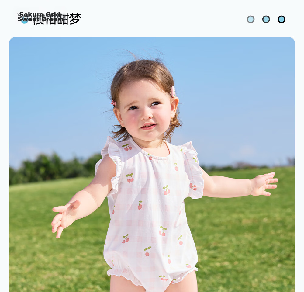 Betis Infant Romper Cute Triangle Summer Thin Modal Flutter Sleeve Bodysuit for Baby Girls 36