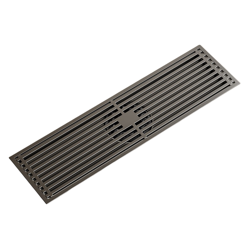 Baizi Rectangular Floor Drain Anti-Odor for Bathroom Shower Room, Extended Large Capacity, 8*30