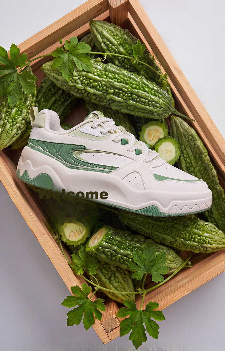 ERKE Women's Casual Sneakers Summer 2026 Breathable Versatile Sports Shoes | Bitter Melon 11