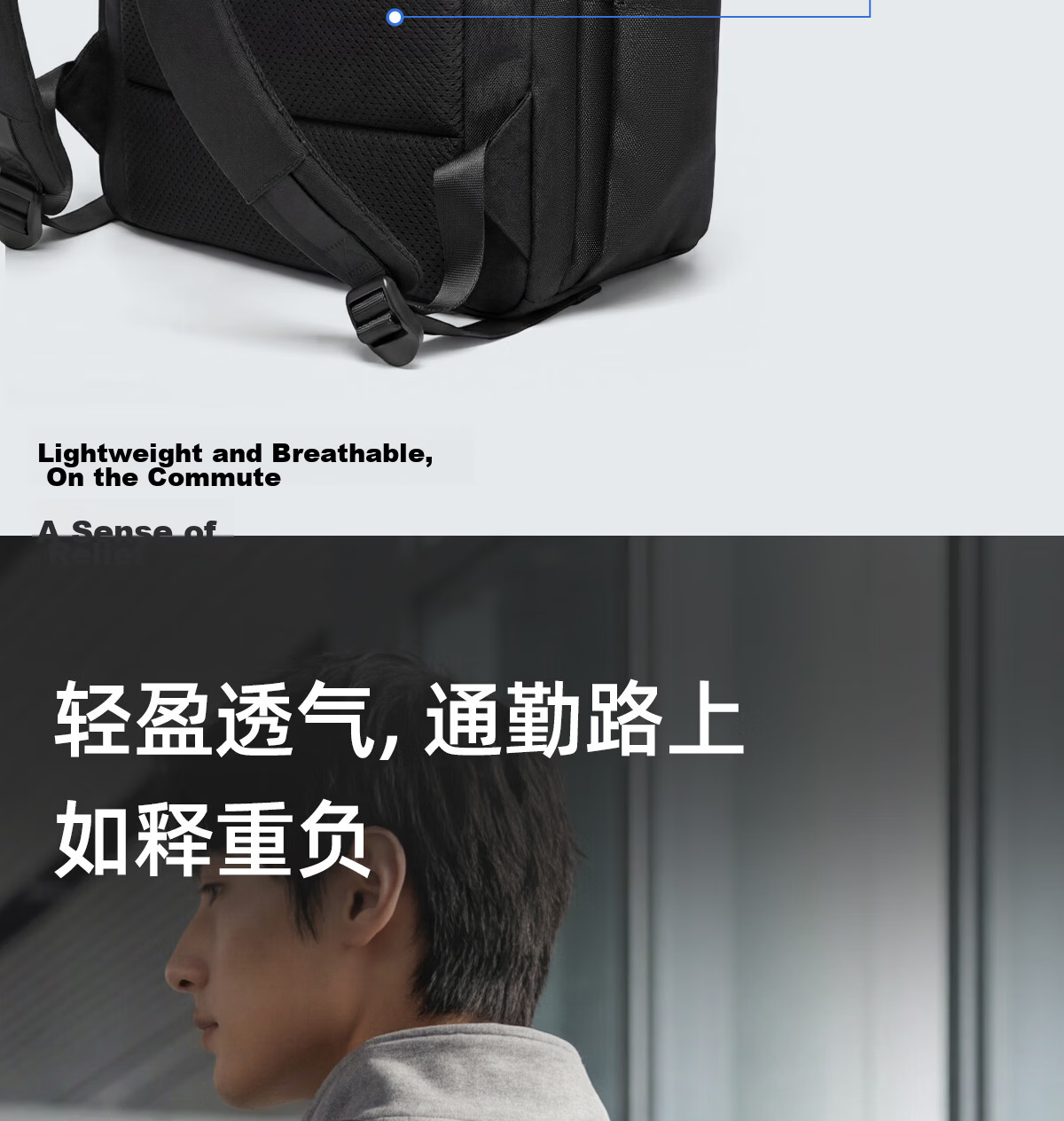 JINSHIWQ Laptop Backpack Men's Business Commuter 16-inch Notebook Bag Women's Large Capacity Travel Backpack 10