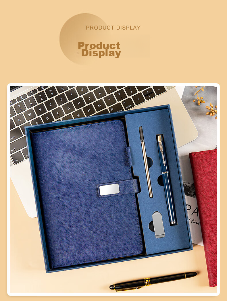 Weimei New Magnetic Buckle Leather Notebook Gift Box Set Practical Teacher's Day Souvenir Full Custom Inner Pages Business Office Memo Book Corporate Custom Notebook LOGO 11