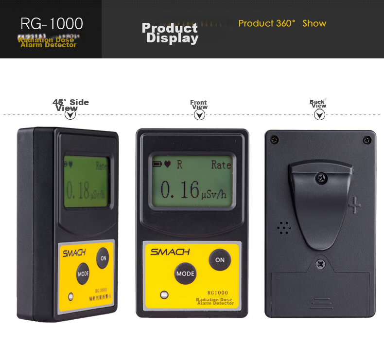 SMACH RG600 Nuclear Radiation Detector Ionizing Radiation Personal Dosimeter Alarm Geiger Counter 11