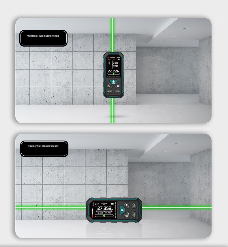 SNDWAY Yingsikes Two-Way Laser Distance Meter High-Precision Electronic Ruler with Magnetic Green Light KE60BG 10