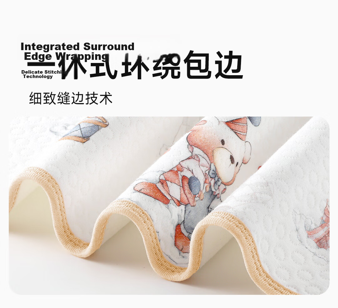 Tongkui Baby Washable Waterproof Breathable Cotton Large Diaper Pad Maternity Menstrual Mat Star Dream Bear 50x70cm 18