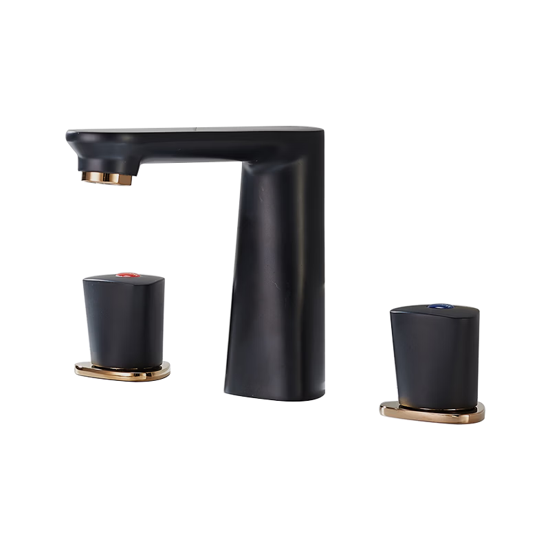 ARROW YJ Split Dual-Handle Dual-Control Brass Bathroom Basin Faucet Hot and Cold Three-Hole Tap