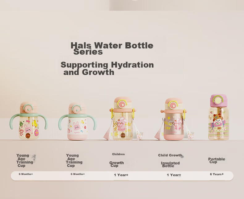 HAERS Baby Insulated Cup Ocean Blue Straw Training Cup Gravity Ball Anti-Choke Children's Water Bottle Children's Day Gift 2