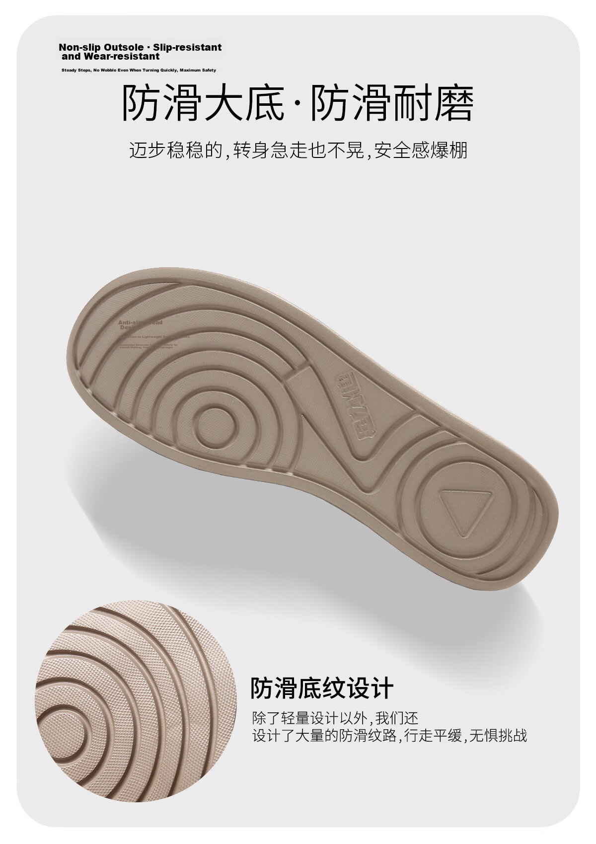 Zulijian Women's Breathable Non-Slip Middle-Aged and Elderly Single Shoes Summer Sandals Soft Sole Genuine Leather 9047 Beige Size 41 9