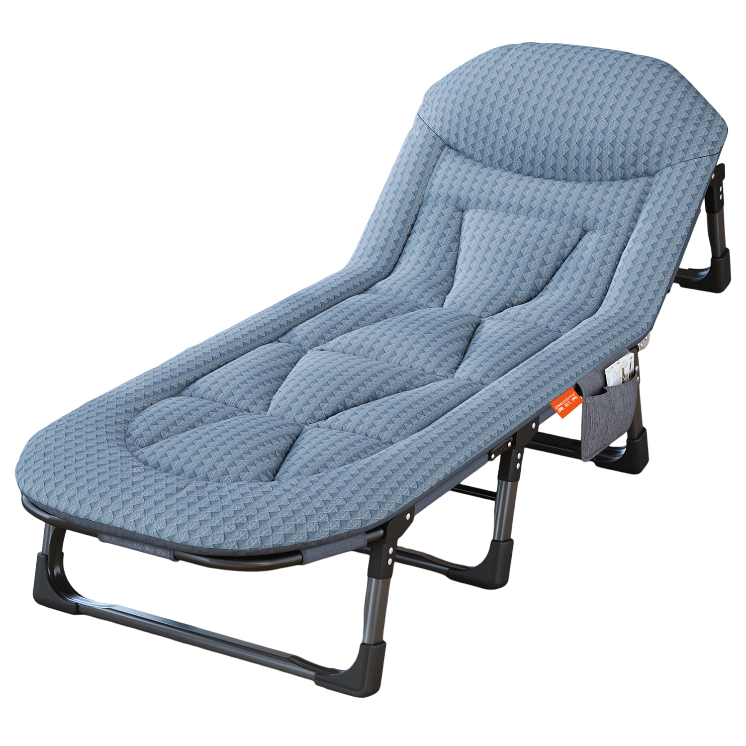 OKeefe Folding Bed Recliner Single Office Nap Bed Hospital Care Bed Outdoor Camp Bed Ice Silk