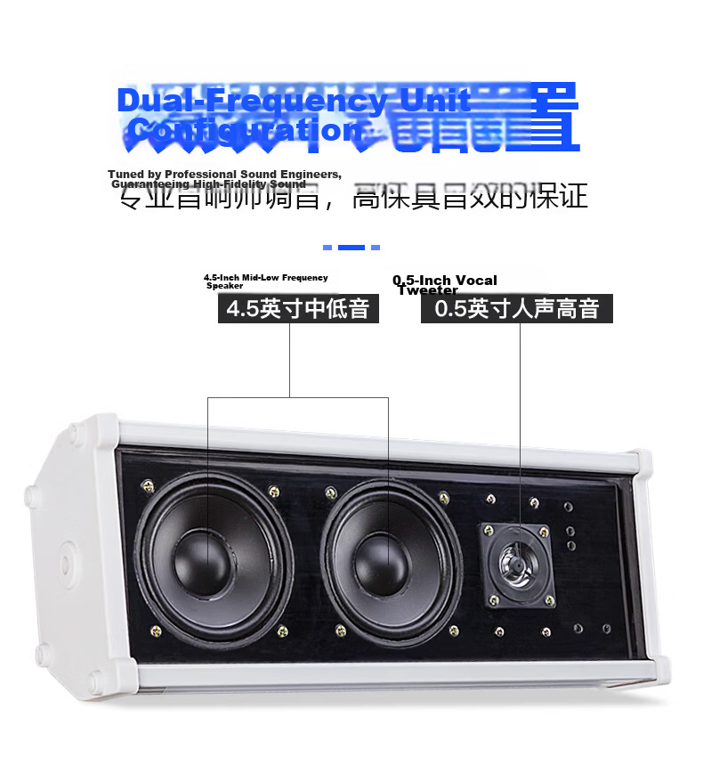 NINTAUS 30W Waterproof Outdoor Speaker with Camera, Wall-Mounted Amplifier Speaker Set for School Playground, Park, Conference, Public Broadcasting, and Shop Music 6