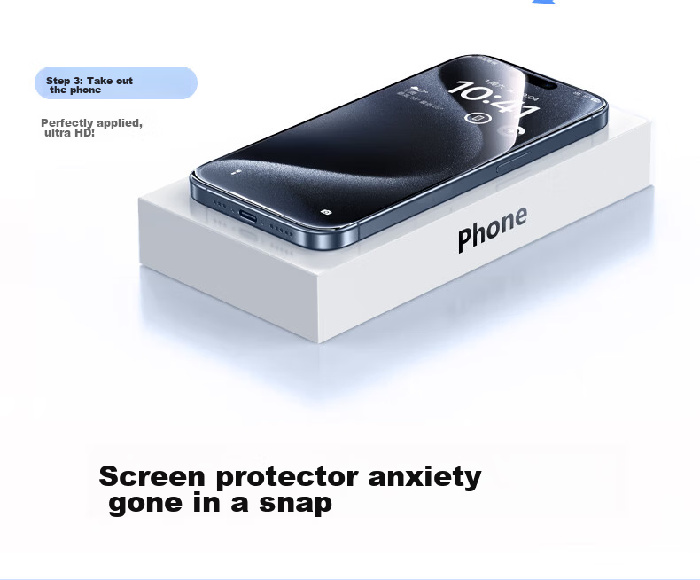 DIVI [Value 2-Pack] Tempered Glass Screen Protector for iPhone 15 Pro, Dustproof, Drop-Resistant, Anti-Fingerprint, Ultra-Thin Full Coverage Full Screen Protector with Dust-Free Installation Kit 8