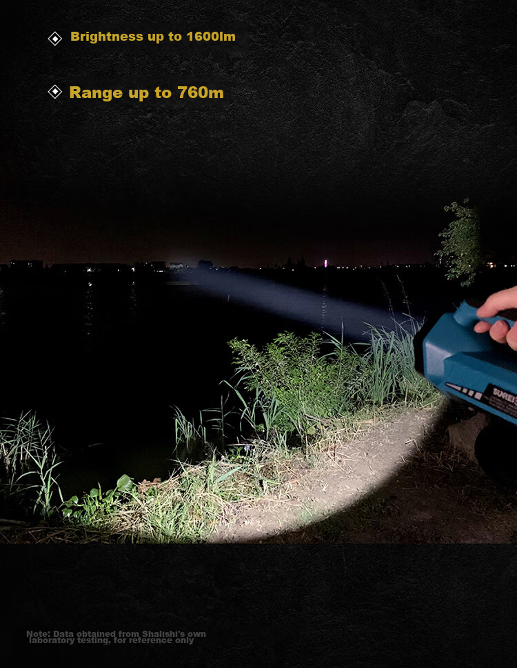 Shanlishi Tanchang 1200 Bright Yellow Multifunctional Emergency Rescue Flashlight, High-Intensity Long-Range Outdoor Searchlight, Handheld Lamp 4