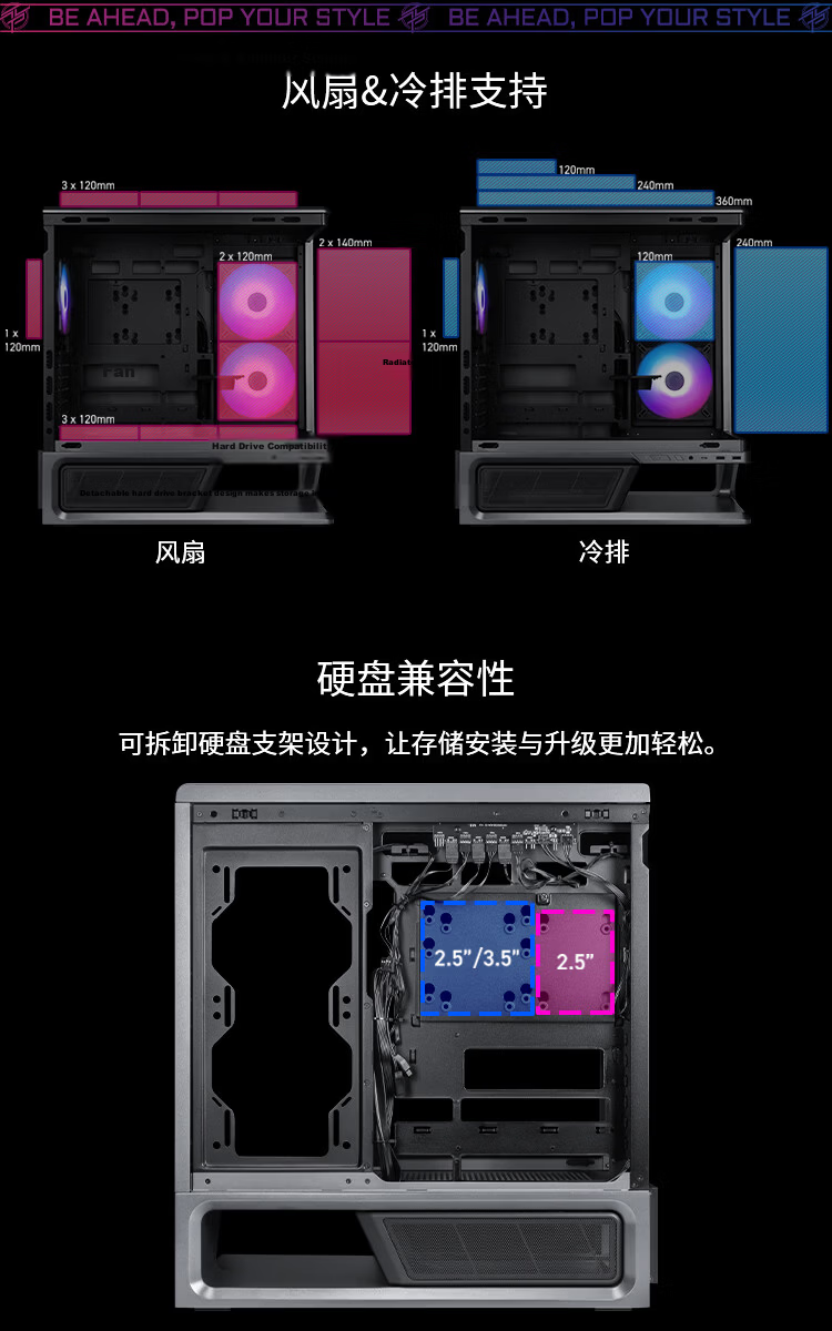 MSI Chiebao PLUS White Case Supports ATX Motherboard (360mm Radiator Support/Back-Mounted Motherboard/Sea View Room/Left And Right Compartments/Supports 5090) 10