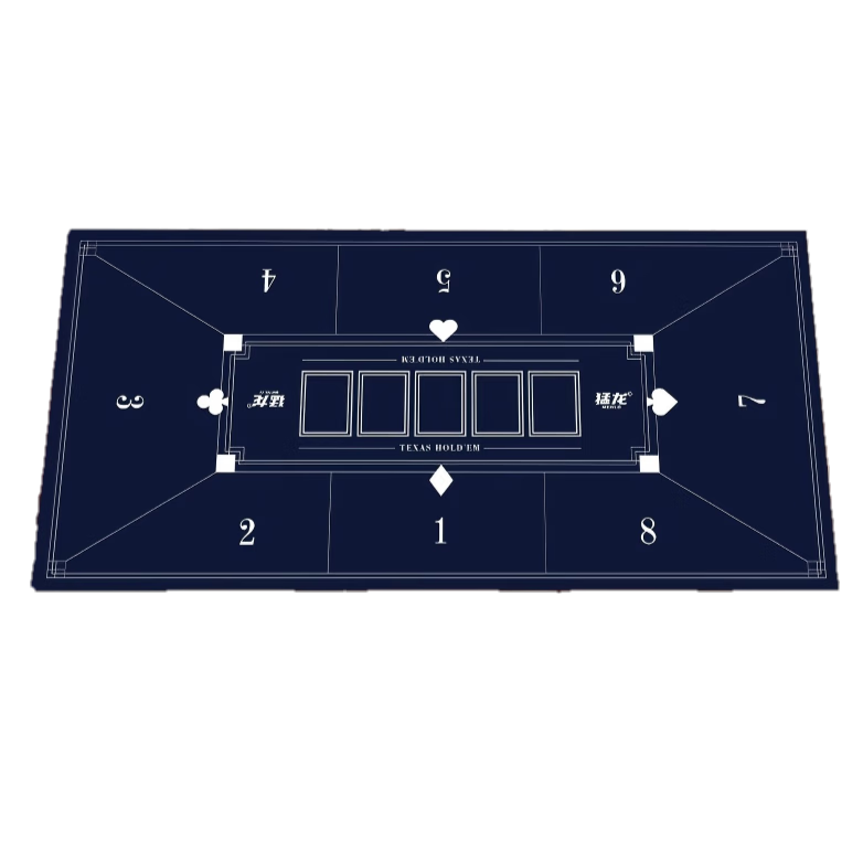 Raptor Texas Hold'em Poker Table Mat Non-Slip Silent Desk Pad 120cm x 60cm