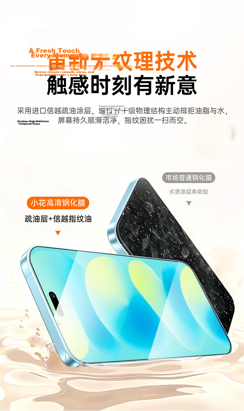 ALittleFlower Huawei nova16 Tempered Glass Screen Protector Full Coverage HD Anti-Scratch Anti-Fingerprint Protective Film Shockproof Durable 6