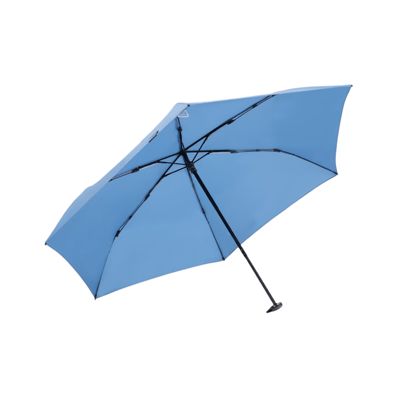 MAMORU UV Protection Sun Umbrella, Tri-Fold Colored Plastic Sunshade, Ultra-Light Carbon Fiber Pencil Umbrella, 135g Lake Blue