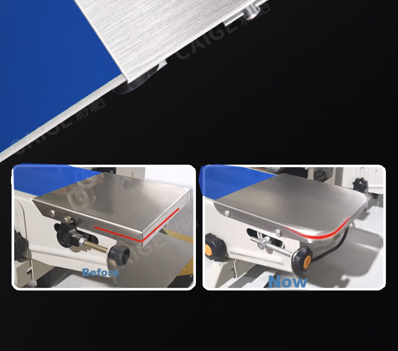 Caige Fully Automatic Film Commercial Sealing Machine Continuous Heat Sealer for Mooncakes, Tea, Snacks, Aluminum Foil Bags, Plastic Bags FR-900 Basic Painted Model 9