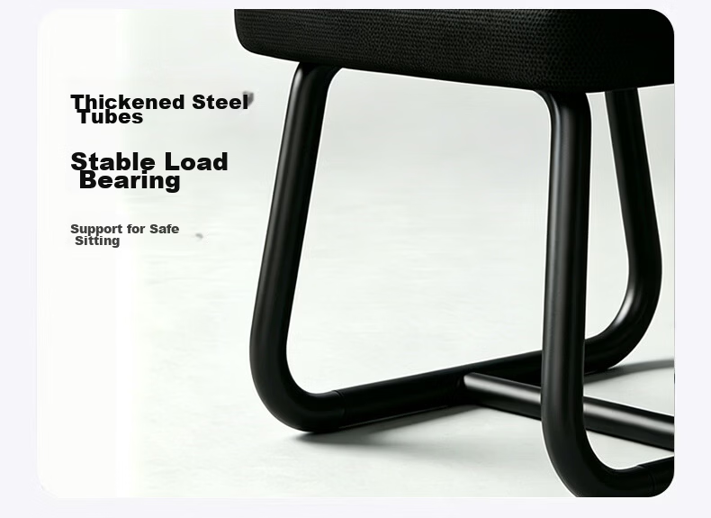Zhuobo Computer Chair Conference Office Chair Study Chair Ergonomic Back Bow-shaped Home Study Chair BT60 Black Frame Black Mesh 13