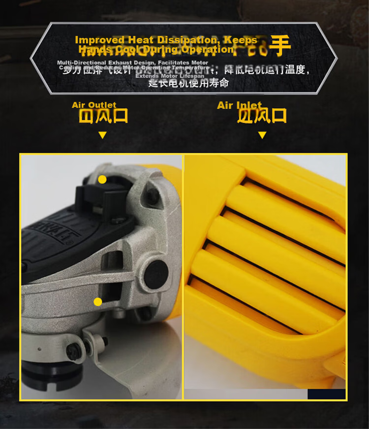 DEWALT Angle Grinder DWE8200T High Power Handheld 850W Industrial Electric Polisher 6