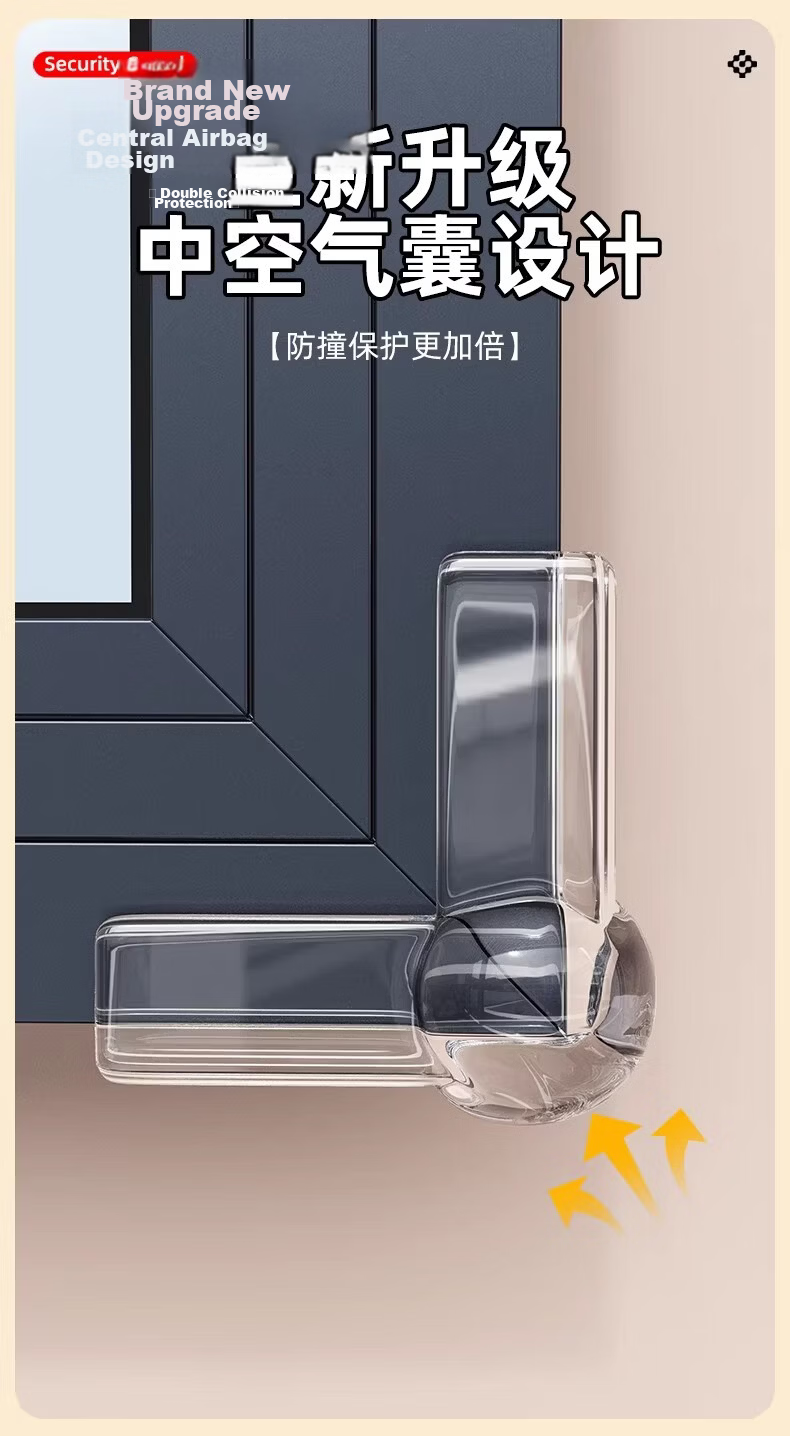 3M Adhesive Double-Sided Tape Anti-Collision Corner Protector Airbag Thickened Window Silicone Transparent Corner Guard Airbag Model 4