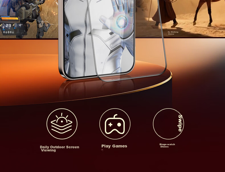 Mr. Blue Gorilla [26 Years Flagship New Product] Tempered Glass Screen Protector for Huawei Mate 80 Pro, HD Xuanjia Eye Protection, Anti-Drop Space Capsule Protective Film for Mate 80 Phone 5