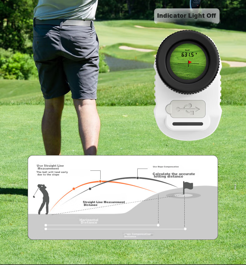 REVASRI Golf Rangefinder Binoculars Handheld Infrared Measuring Device Outdoor High-Precision Electronic Ruler MINI2 7