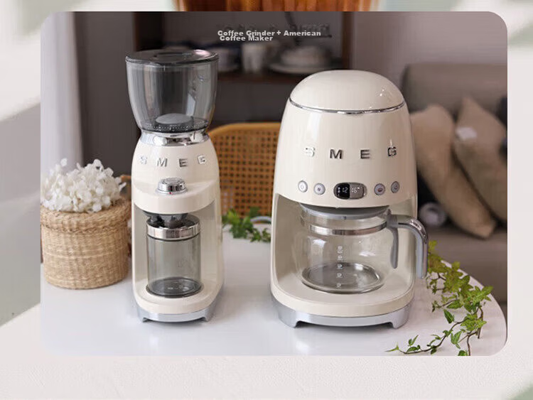 SMEG CGF11 Coffee Grinder 30-Level Adjustable Large Capacity Food-Grade Bean Hopper Gift for Men and Women Official JD Flagship Store Authentic 4