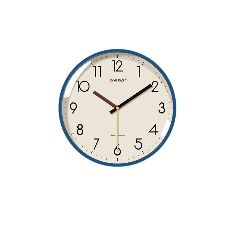Compas Silent Quartz Wall Clock Modern Minimalist Living Room 30cm Off-White 7026