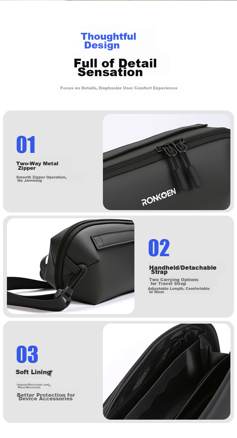 Loken Storage Bag for DJI Pocket 4/3/4 Pro, Action 5/4/3 Sports Camera Protective Case, Osmo 360 Storage Box, Nano Portable Handheld Accessories 9