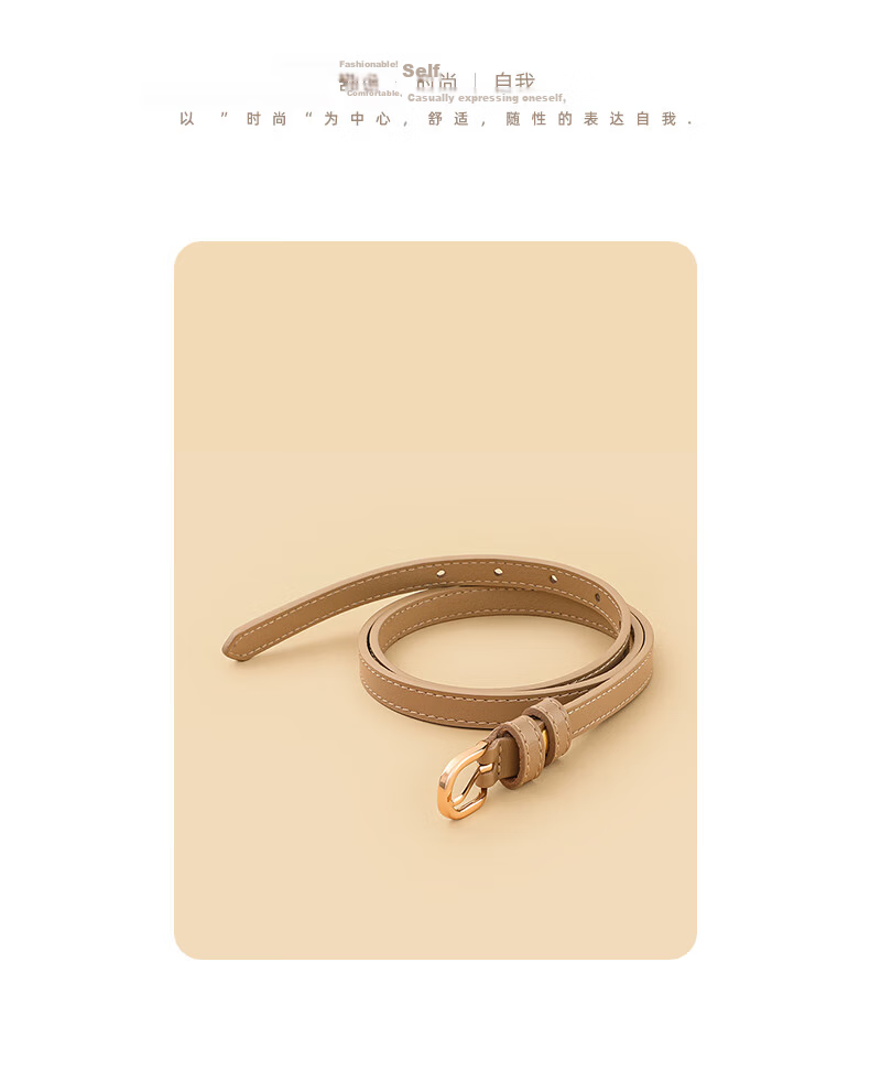 Viney Women's Genuine Leather Pin Buckle Belt Simple Versatile Casual Fashion Waistband Luxury Birthday Gift 3