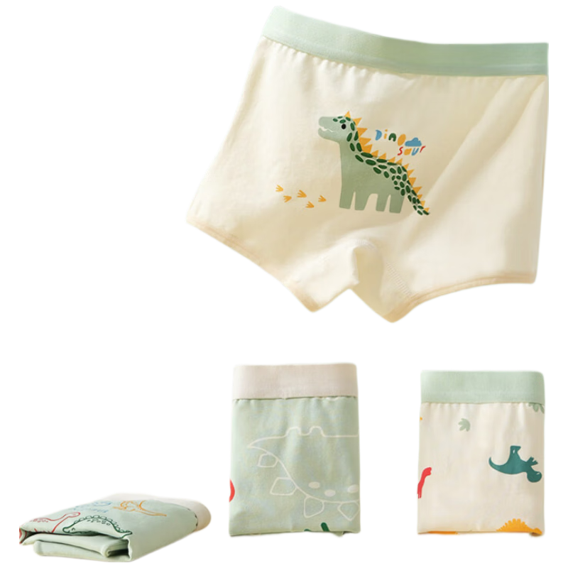 Mianqixiong Boys' Underwear, Children's Pure Cotton Class A Thin Summer Triangle Briefs, for Older Boys, All-Cotton Baby Boxer Shorts