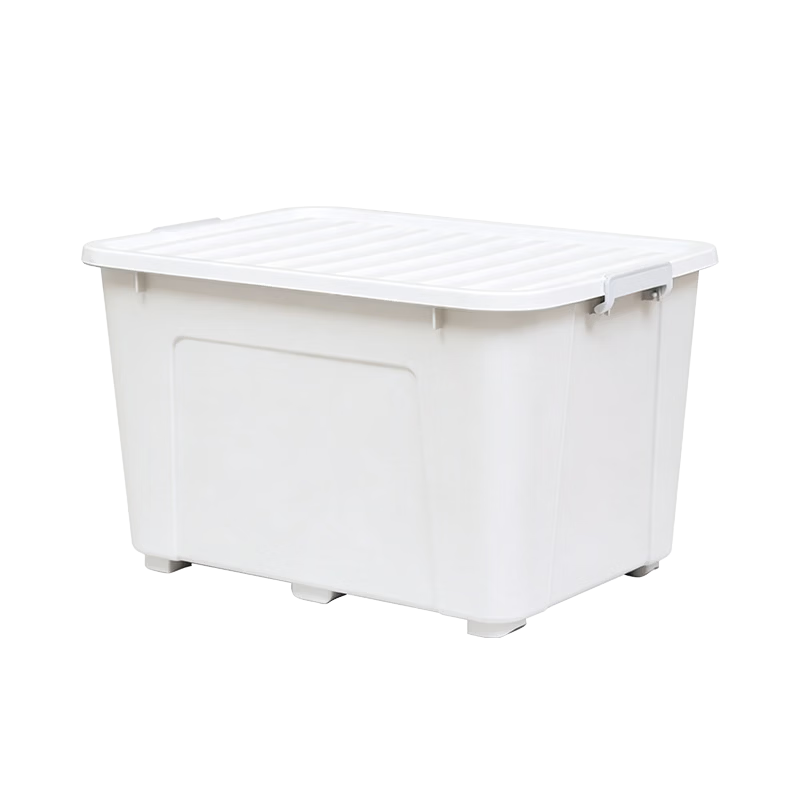 JD Jingzao Large Clothes Storage Box 170L Plastic Toy Organizer Car Trunk Storage Container White