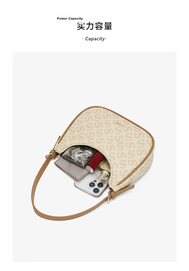 Saturday Women's 2026 Crescent Crossbody Half-Moon Underarm Shoulder Handbag Birthday Gift for Girlfriend 9